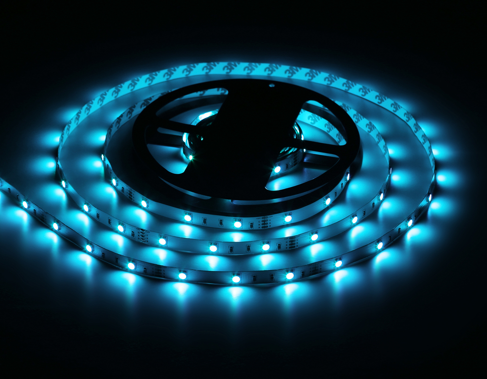 GS2401 5050 30Led/ 7.2W m/ 12V IP20 RGB/ 5000*10*1.87mm (4 конт.) комплект