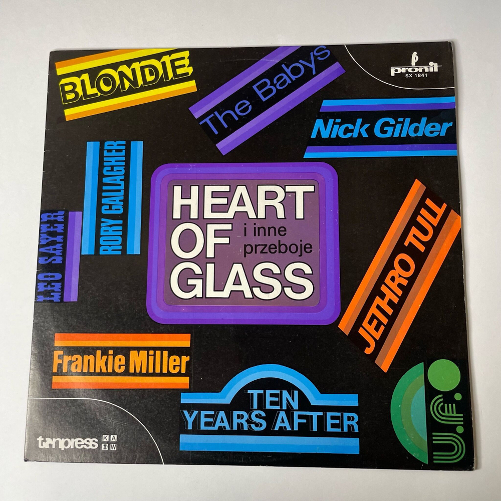Винтажная виниловая пластинка LP Сборник Heart Of Glass I Inne Przeboje (Польша 1979) (Blondie, Jethro Tull, Rory Gallagher)