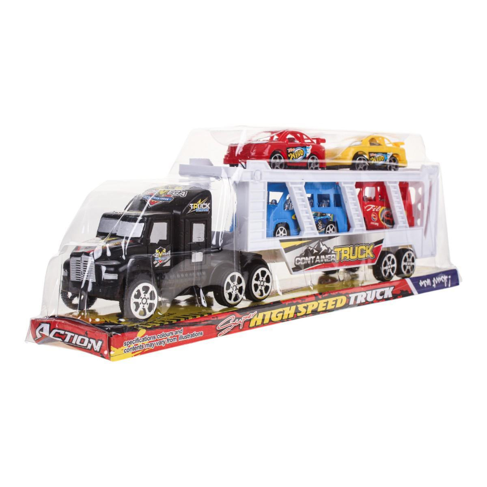 Автовоз ин. 33см + 4машины, ПК XY0204-57A