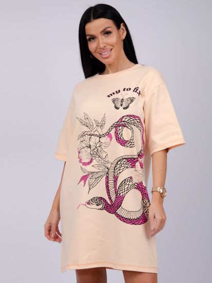 Ночная сорочка персик интерлок