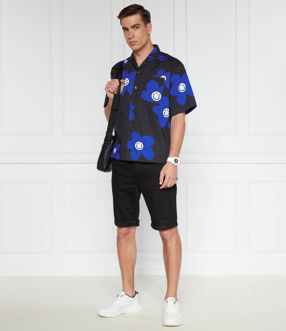 Рубашка Eligino Hugo Blue - черный(50513855)