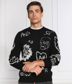 Хлопковый свитер Alexander McQueen - черный(712789 Q1XGA)