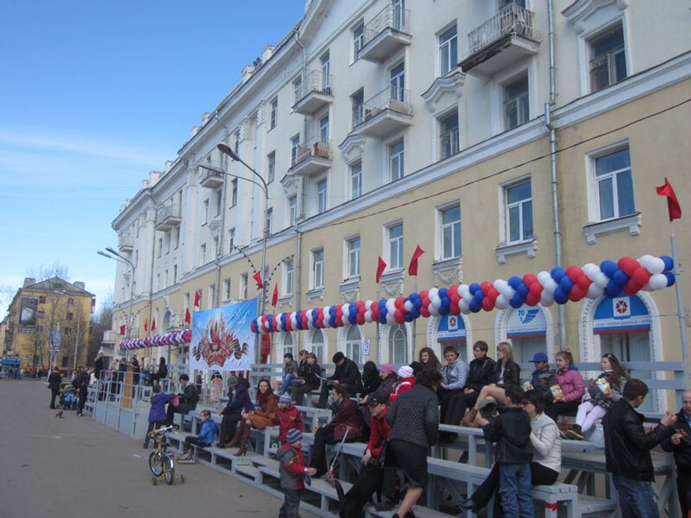 Оформление воздушными шарами городских и спортивных мероприятий