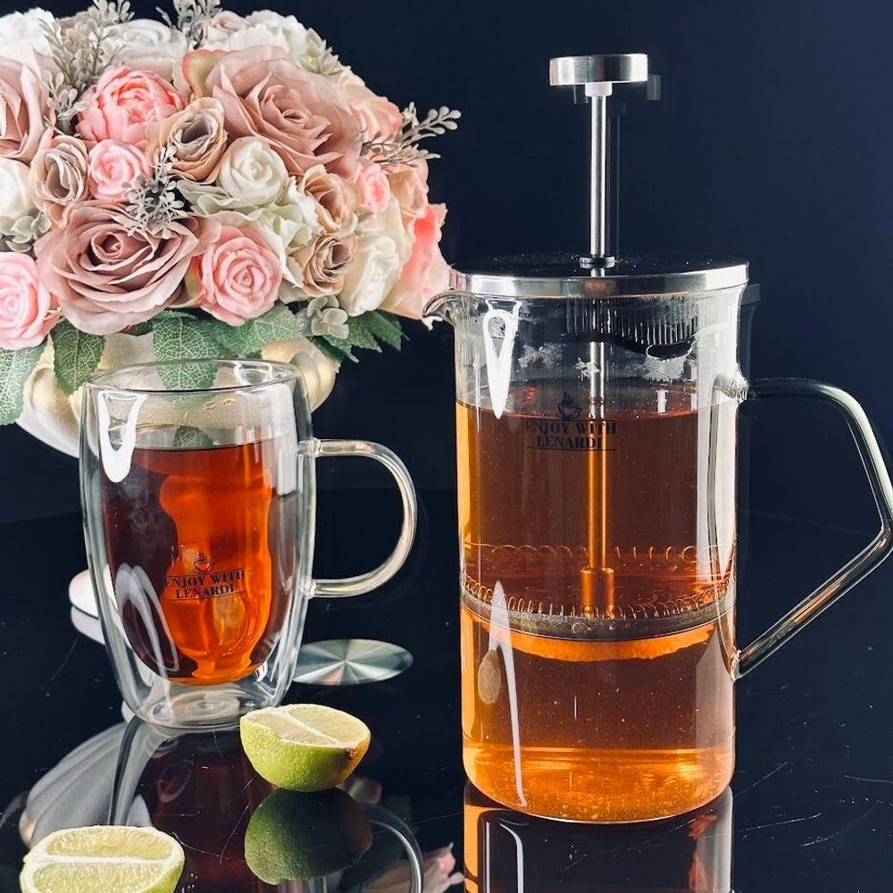 Lenardi 139-015 Френч-пресс 1000мл. в под.уп.(х12)Стекло