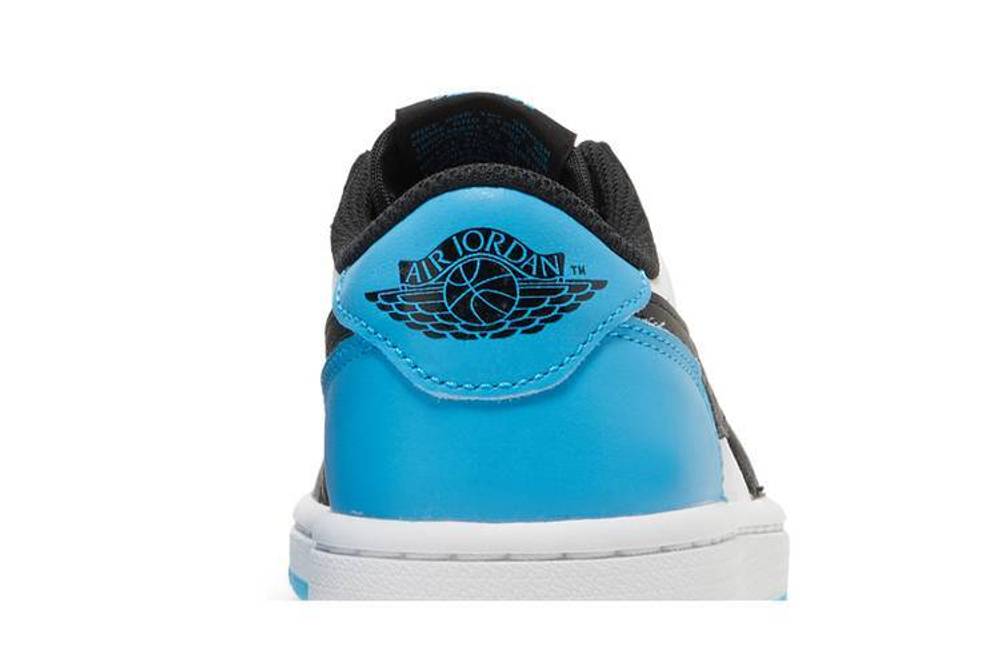 Кроссовки Jordan Air Jordan 1 Og "Black Blue Toe" (Женская размерная сетка)