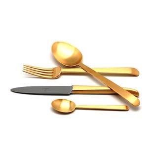 Набор столовых приборов Cutipol Ergo Gold 24пр матовый ER.006.GB
