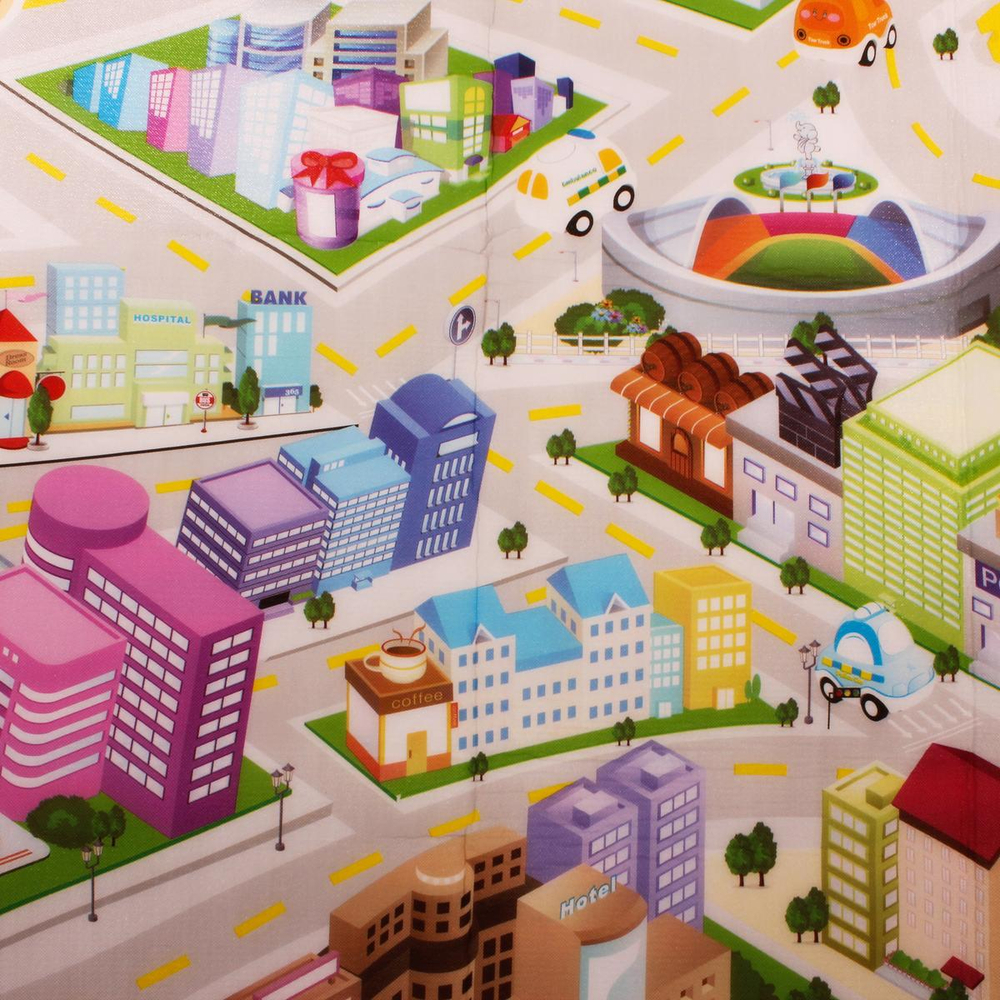 Игровой коврик с машинками, коробка 8203