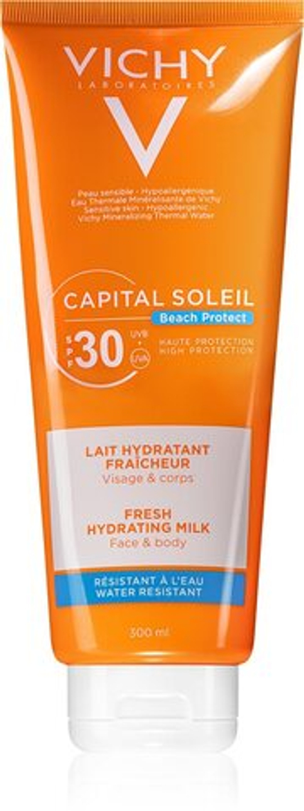 Vichy Capital Soleil Beach Protect - Увлажняющий и защитный бальзам для лица и тела SPF 30 /   300  ml  / GTIN 3337871321826