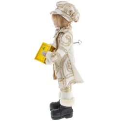 GAEM Игрушка набивная "Девочка/Мальчик" (муз, движ), L20 W11 H44 см, 2в.