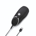 Черный перезаряжаемый мастурбатор для мужчин Pink Vibe (Цвет: черный)