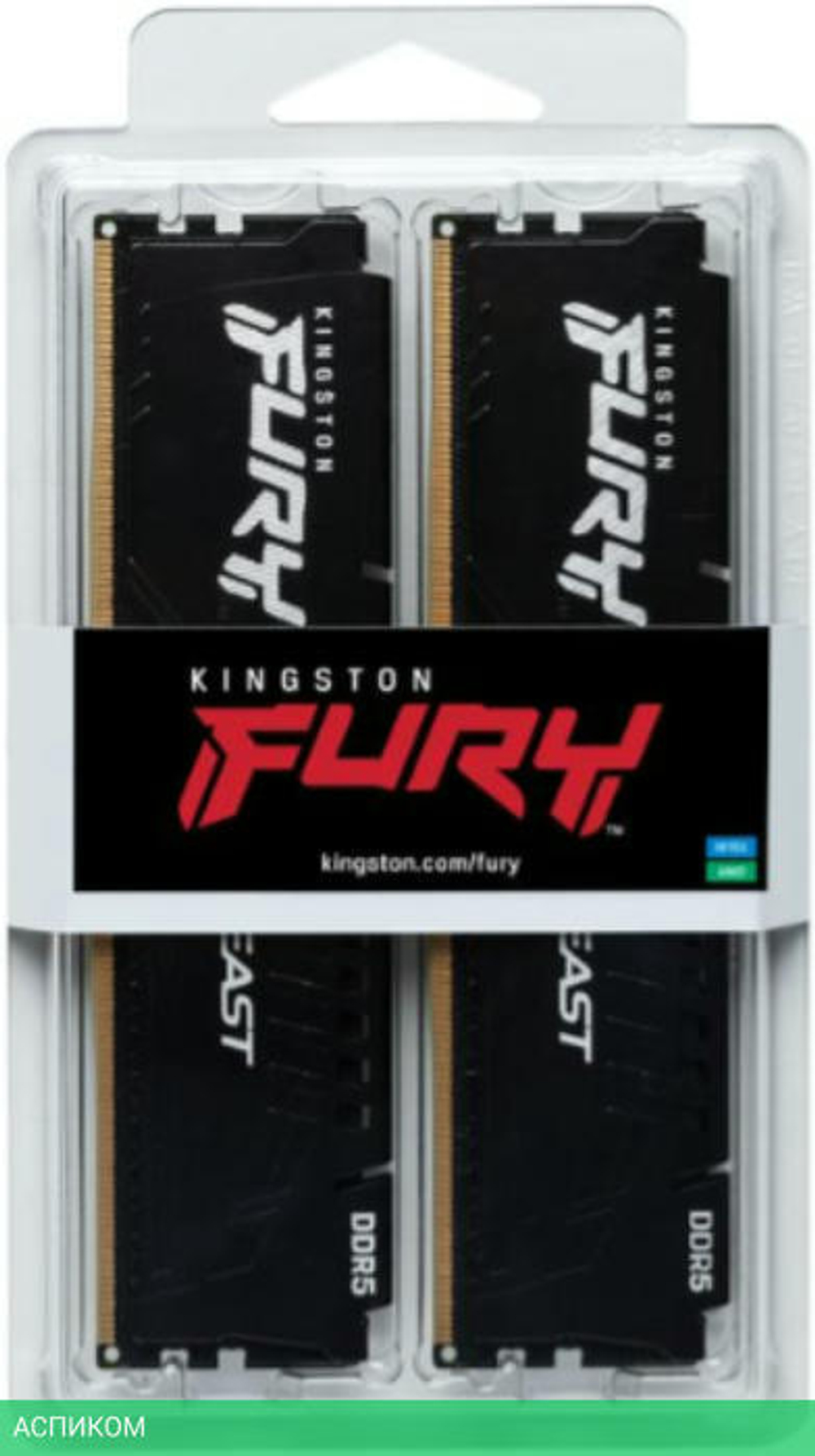 Оперативная память Kingston Fury Beast 2x16GB DDR5 (KF560C30BBK2-32)