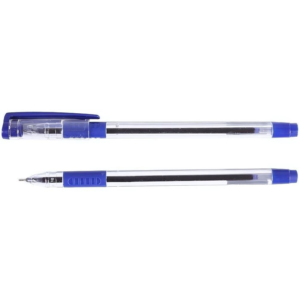 Ручка шар. синяя "Darvish" на масляной основе прозрачный корпус (подх.Стержень DV-12242)