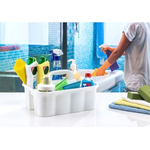 Органайзер с ручкой 2 отделения белый