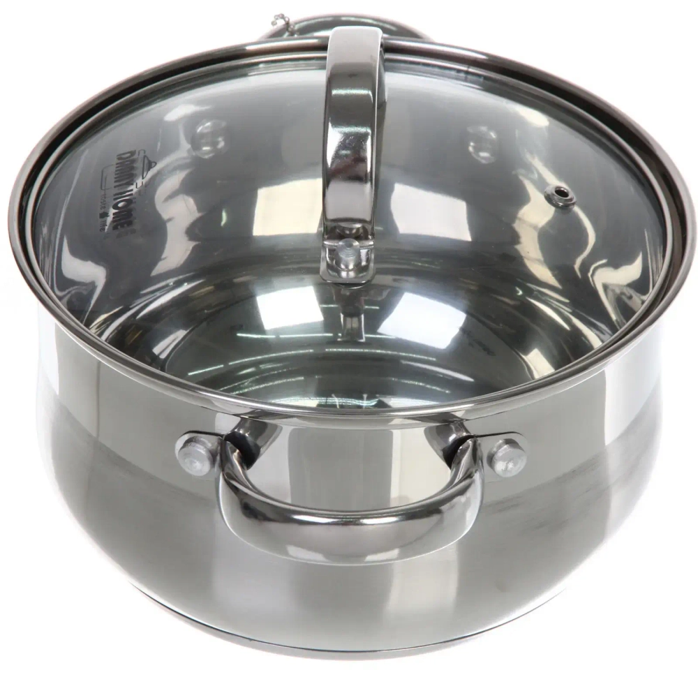 Кастрюля из нержавеющей стали BARBARA 2,7л, индукция, DH08-18