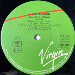 Винтажная виниловая пластинка LP Julian Lennon Now You're In Heaven (Germany 1989) Maxi Single 45 RPM