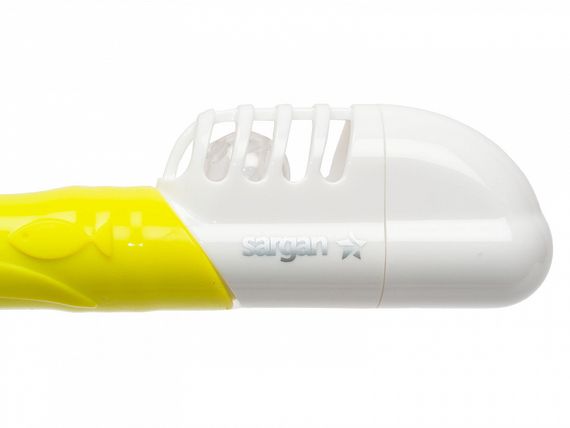 Трубка Sargan Агидель Сухая 2 Клапана желтая/белая