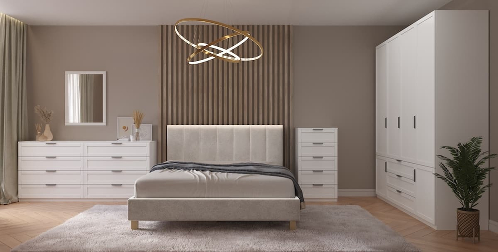 Тумба прикроватная Нордик, белый