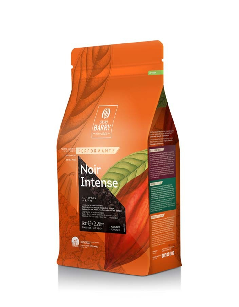 Какао-порошок алк. Cacao Barry NOIR INTENCE 10-12% (Пакет 1кг)