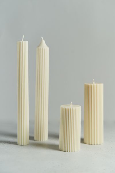 Свечи-колонны из соевого воска, 10-25 см, Россия