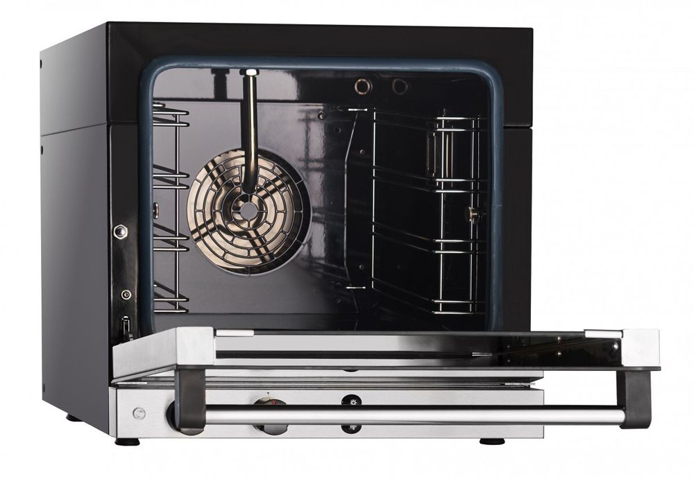 21000009822 Абат Конвекционная печь КПП-4-1/2Э, 4 уровня, GN 1/2 (325х265 мм), эмалир. камера, эмалир. корпус, эл/механика, пароувлажнение, реверс, без противней