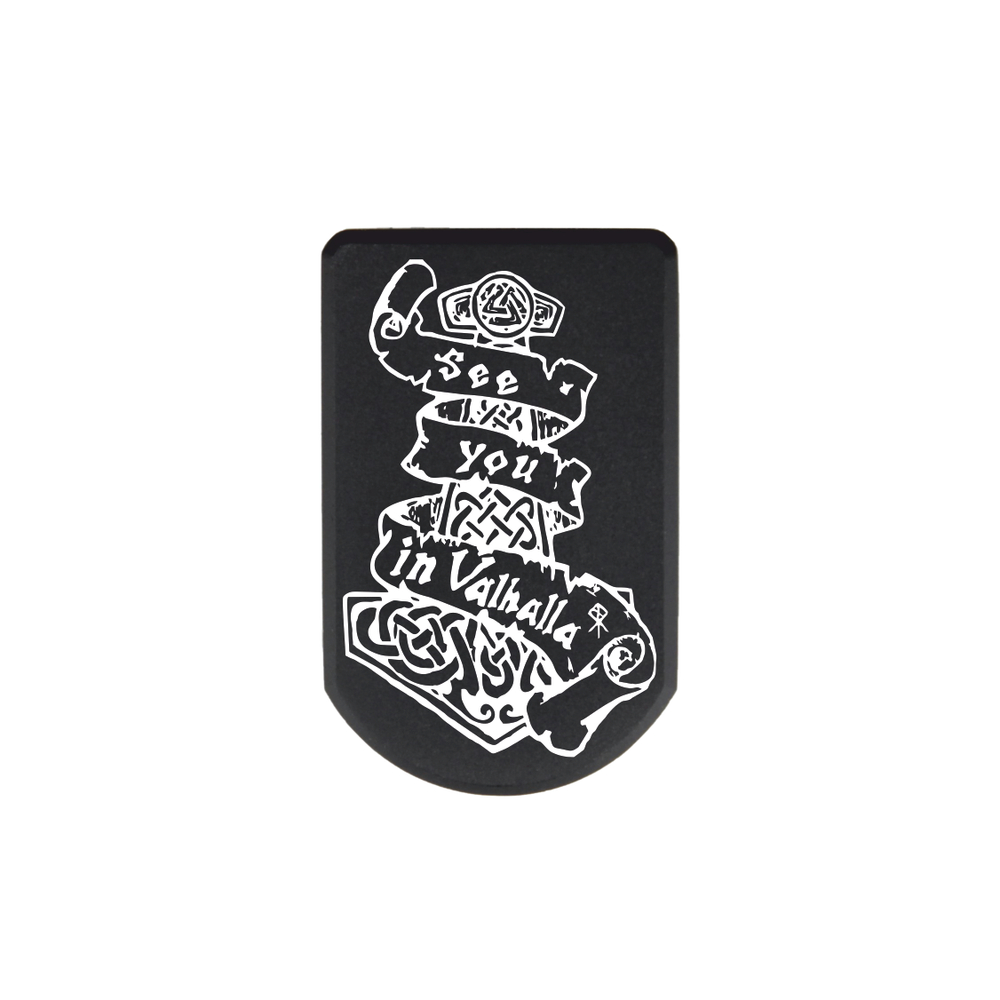 Пятка +3 патрона для магазинов Grand Power, ПЛК, CZ, Tanfoglio с гравировкой Скандинавская мифология