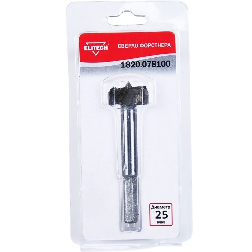 Сверло Форстнера ELITECH 25мм