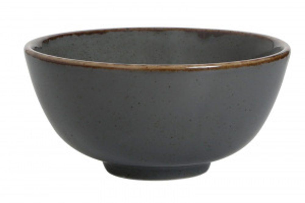 Салатник d 13 см h 6 см 335 мл фарфор цвет темно-серый Seasons