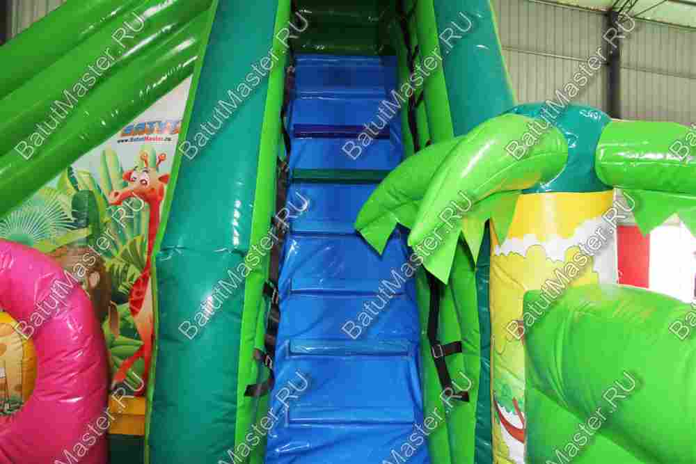 Коммерческий надувной батут "Джунгли малый"