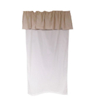 Штора на завязках "Мария Виттория" 150x60см Хлопок, лён