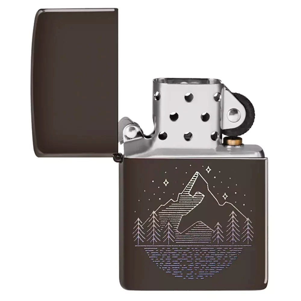 Зажигалка Zippo 49633 Mountain Design, Brown