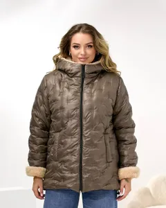 Куртка с мехом УК-4431-1 Фабрика Моды