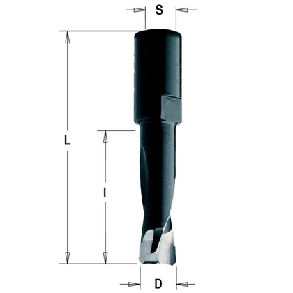 Фреза HW для DOMINO-FESTOOL 10x28x49 Z=2 S=M6x0,75 RH 380.100.11