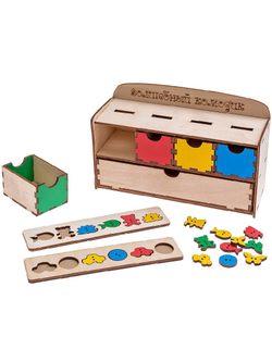 Дидактическая игра "Волшебный комодик "Пуговки"