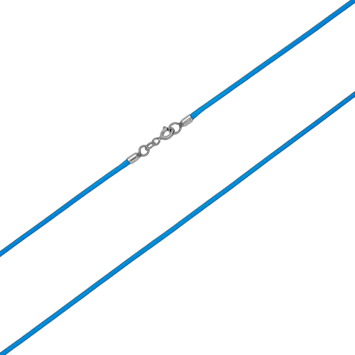 Гайтан текстильный/Родий/Голубой