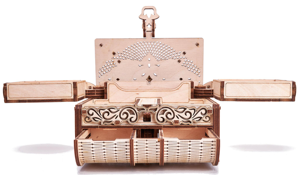 Cборная модель Wood Trick Шкатулка, декорированная кристаллами Swarovski ®