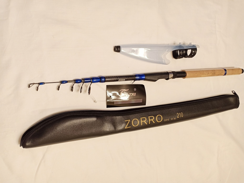 Спиннинг телескопический Pro Hunter Zorro Jin Tai тест 10-30 гр длина 270 см в чехле