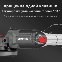 NANWEI 125 мм 180 градусов поворотный угловой шлифовальный станок бесщеточный полировальный станок
