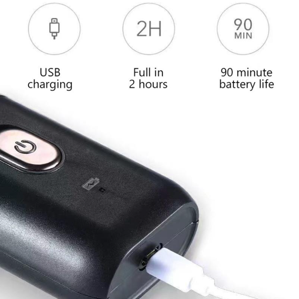 Электробритва с 3D плавающей головкой, черный