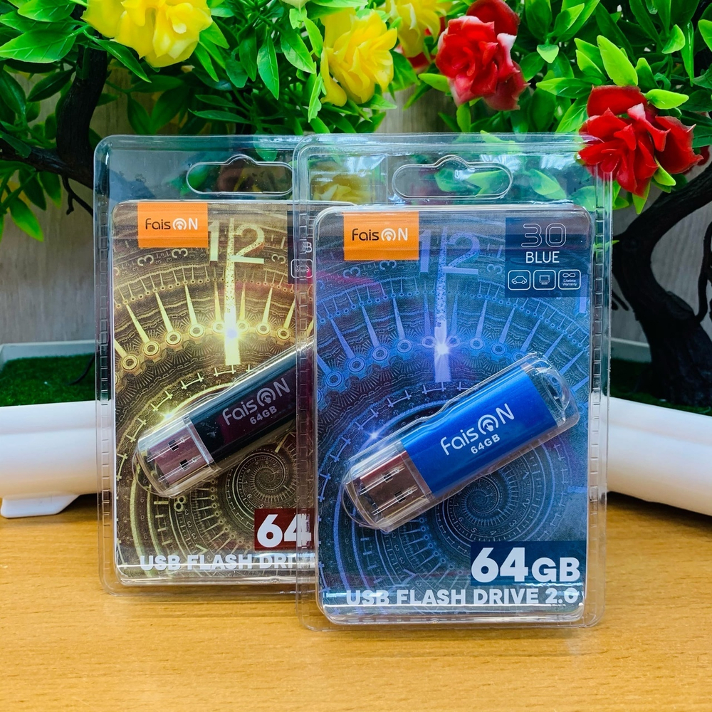 USB Флешка 64GB Faison 30, USB 2.0, синяя