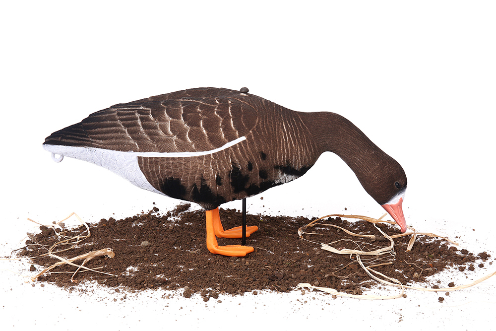 Белолобый гусь Softplast 3D ЖИВОЕ ПЕРО мод. BS-3D-UV