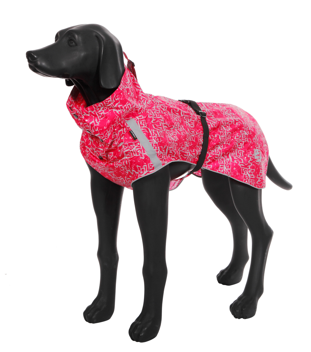 70400 Непромокаемая попона для собак ICEPEAK PET HIGHLANDER RAINCOAT. цвет розовый 640