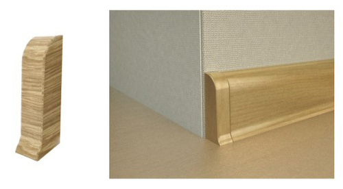 135 Заглушки торцевые с текстурой (пара) ПВХ Рико Лео Дуб лионский