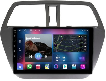 Магнитола Suzuki SX4 2 2013-2021 - FarCar 337M монитор 9" QLED на Android 13, 8 ядер (TS18), CarPlay, 4G SIM-слот