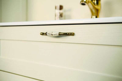 Тумба под раковину Акватон Леон 80 Н, дуб бежевый