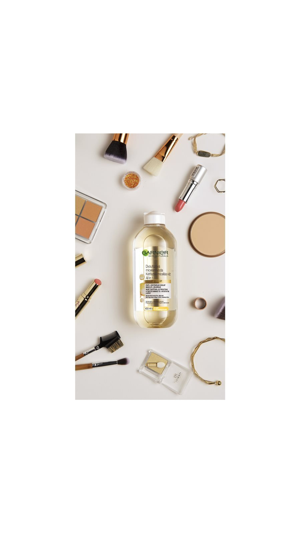 Garnier Skin Naturals - Двухфазная мицеллярная жидкость 3 в 1 /   400  ml  / GTIN 3600541744547