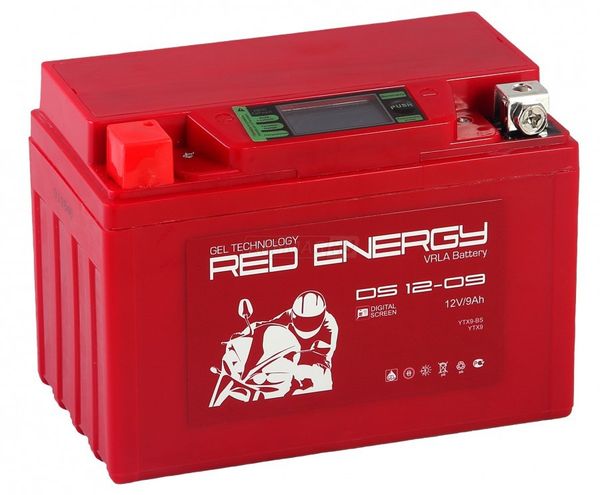 Аккумулятор для мототехники Red Energy DS 12-09 140 А прям. пол. 9 Ач (YTX9-BS, YTX9)