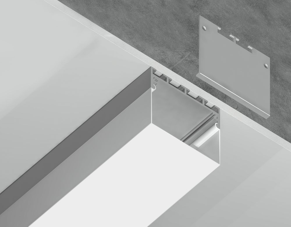 Ambrella Алюминиевый профиль накладной/подвесной "Profile System" 42*45 для светодиодной ленты до 33,4мм Profile System GP3070AL