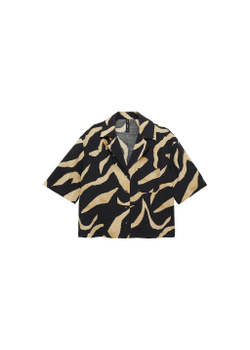 Рубашка с принтом и коротким рукавом