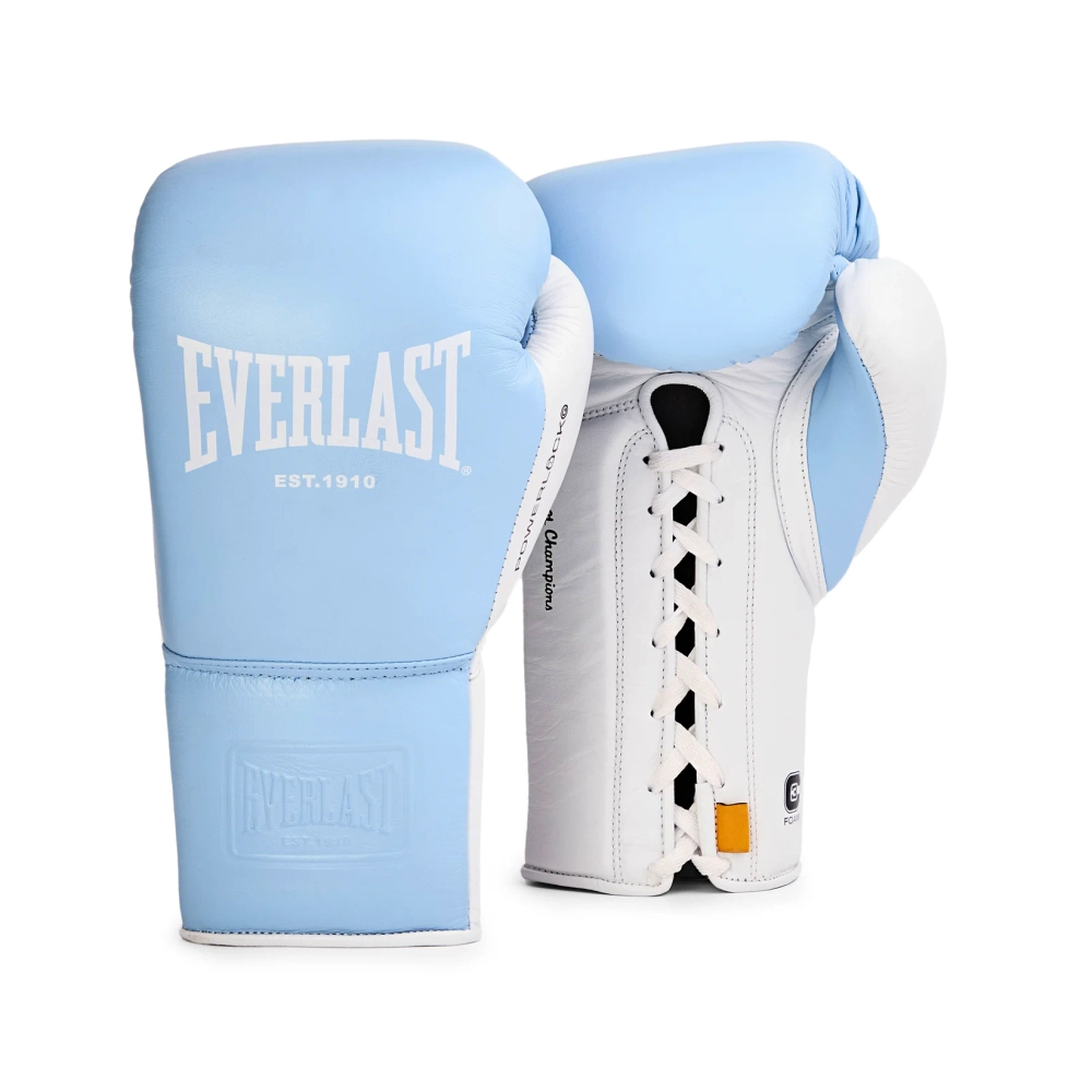 Боксёрские перчатки Everlast POWERLOCK OG PRO TRAINING GLOVE LACE UP - Blue/White
