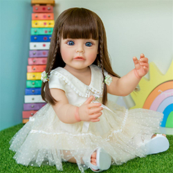 Кукла Реборн виниловая 55см в пакете (FA-038)